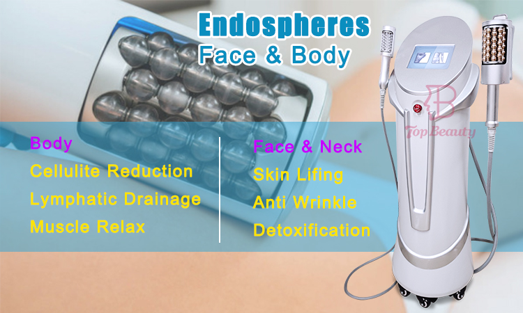 Máquina de massagem com rolo endospheres facial e corporal 2 em 1