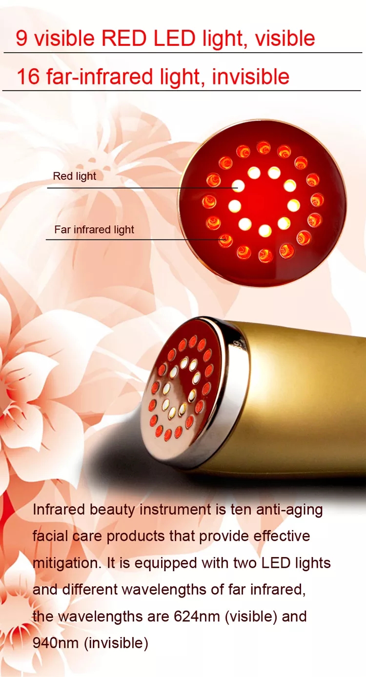 Aparelho de beleza para cuidados com a pele facial com levantamento e firmeza da pele por fótons para cuidados com a pele com led