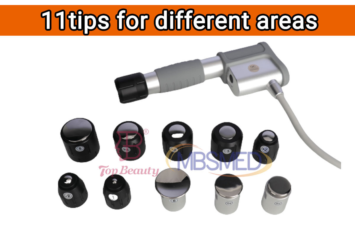 Máquina de Terapia por Ondas de Choque para DE e Alívio da Dor ESWT Máquina de Terapia por Ondas de Choque para Dor nas Costas, Cintura e Pernas