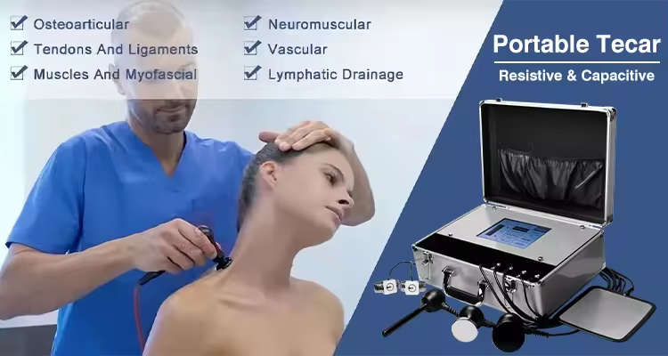 Máquina de Fisioterapia para Alívio da Dor com Diatermia Indiba Tecar de 448KHZ