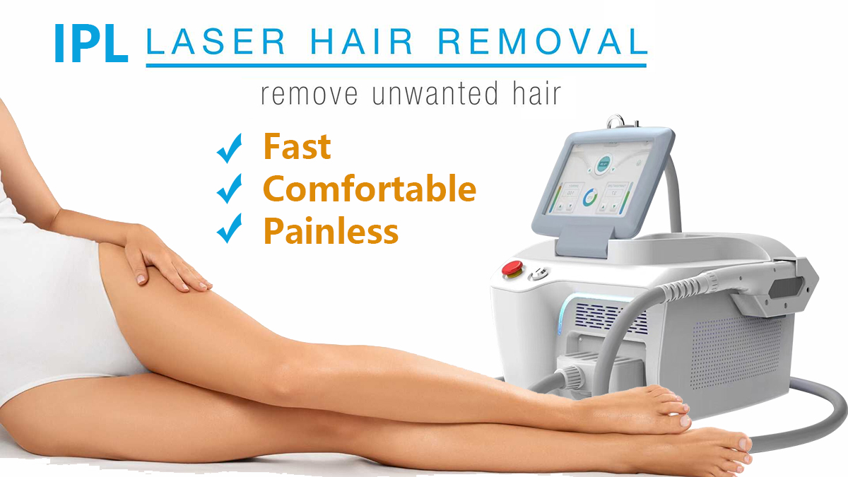 Nova máquina de remoção de cabelo IPL de terapia de luz pulsada intensa