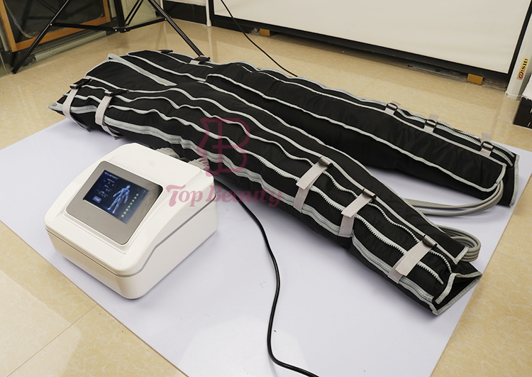 Máquina Profissional de Pressoterapia de Pressão de Ar para Drenagem Linfática e Massagem para Emagrecimento
