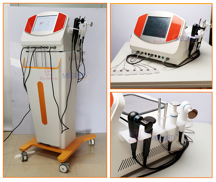 Máquina de Fisioterapia Corporal Escultura Estimulador Muscular Eletro Radiofrequência Indiba para alívio da dor Terapia de 448KHZ Indiba Tecar