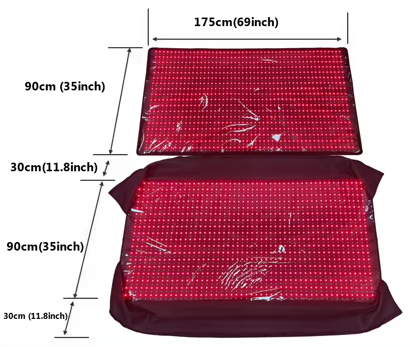 imagem do tapete de terapia de luz vermelha