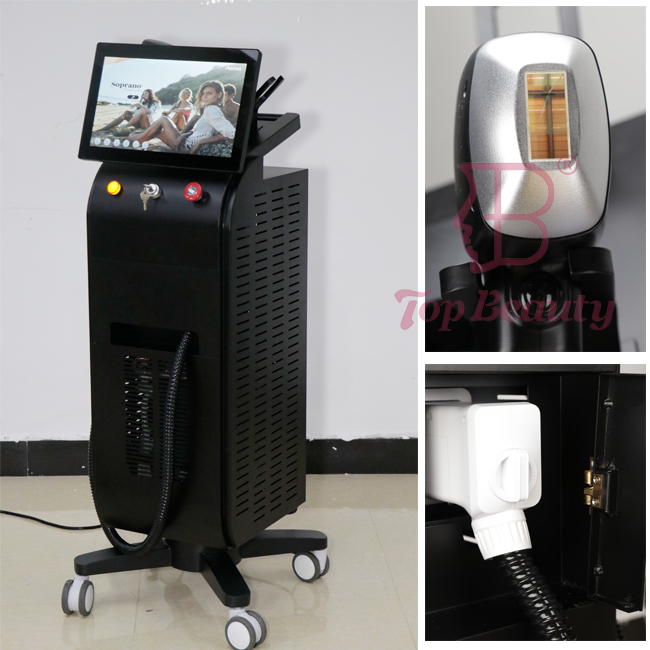 Máquina profissional de remoção de pelos a laser de diodo 808nm