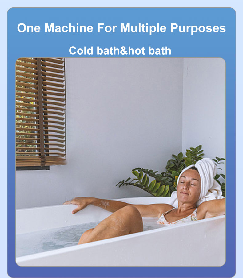 Fabricante de banheira de gelo Button Ice Bath Tub, banheira de imersão em frio com resfriador e filtro para equipamento de recuperação muscular de atletas