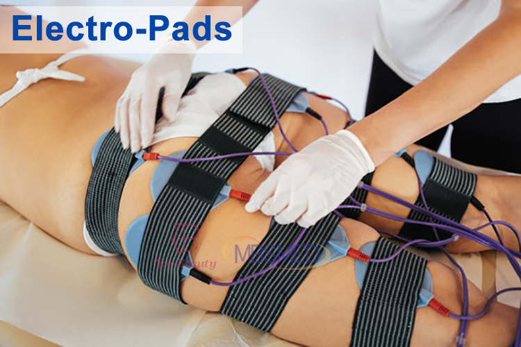 Estimulador Muscular EMS para Redução Corporal Onda Russa Eletroestimulação Terapia a Vácuo de Seios com Ventosa