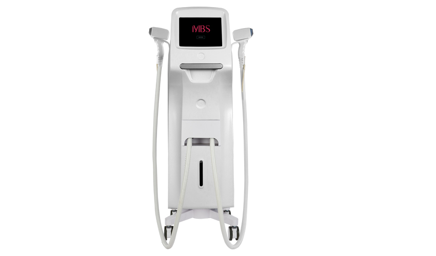 Máquina de beleza para tratamento de remoção de pelos a laser de diodo de 808Nm com 3 comprimentos de onda e alças duplas
