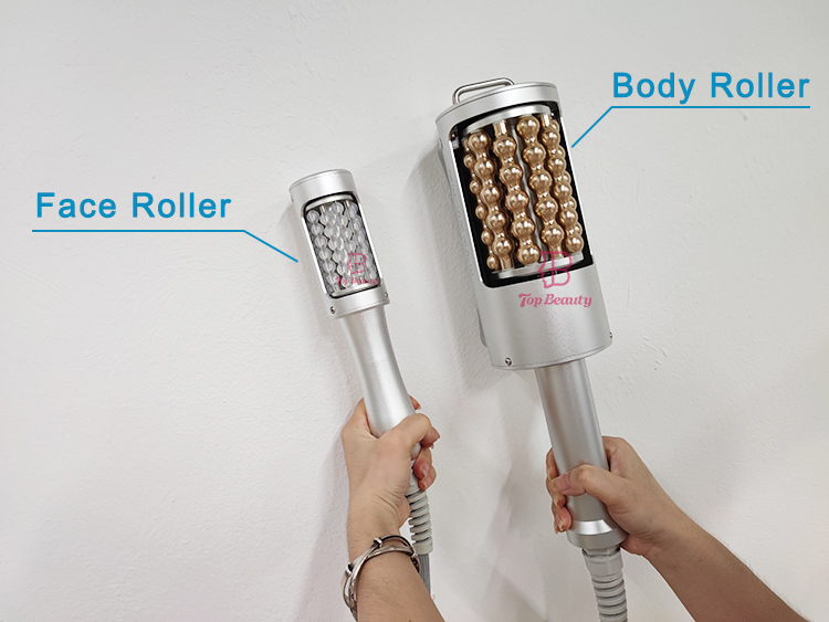 Máquina de massagem com rolo endospheres facial e corporal 2 em 1
