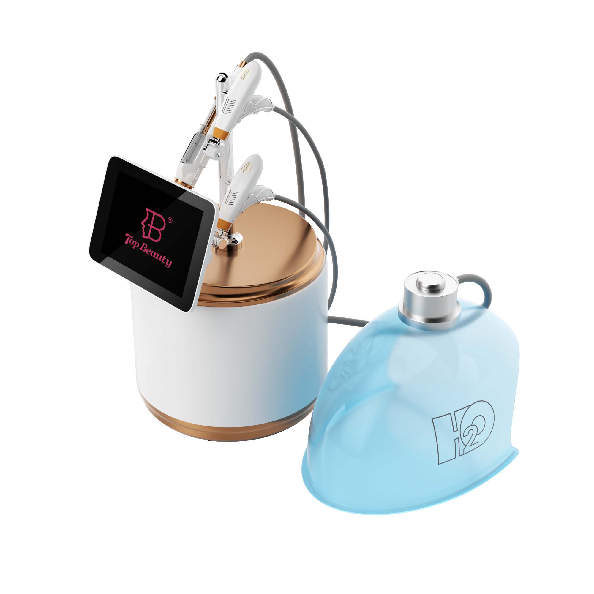 Fabricante profissional Máscara de terapia de oxigênio facial 1:1 Coreia Dome O2Toderm Oxgen Spray Jet Peel Oxigen Facial Machine