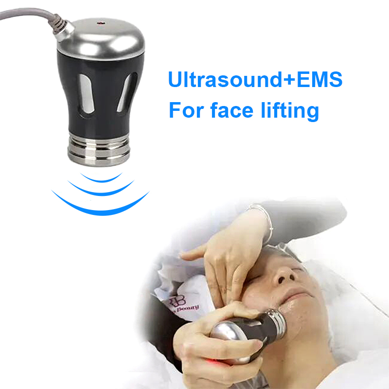 Dispositivo de beleza RF 2 em 1 importado Dispositivo de beleza EMS máquina anti-envelhecimento dispositivo de levantamento facial remover rugas Máquina de Terapia EMS por Ultrassom