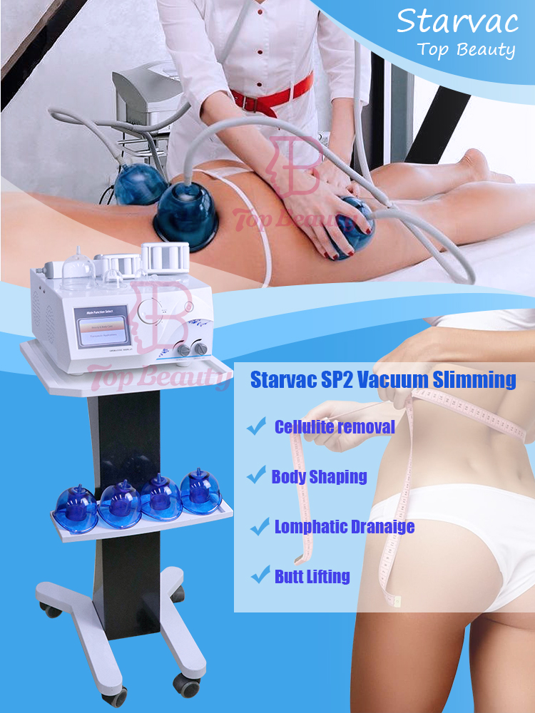Máquina de terapia a vácuo com tela sensível ao toque starvac sp2 terapia de copo a vácuo emagrecimento