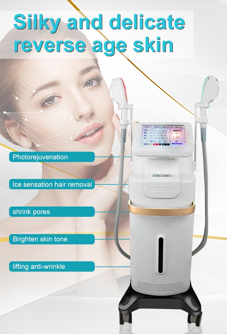 máquina de depilação a diodo DPL rejuvenescimento da pele lifting anti-rugas e máquina de beleza