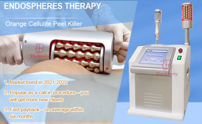 Máquina de celulite de massagem com rolo Endospheres