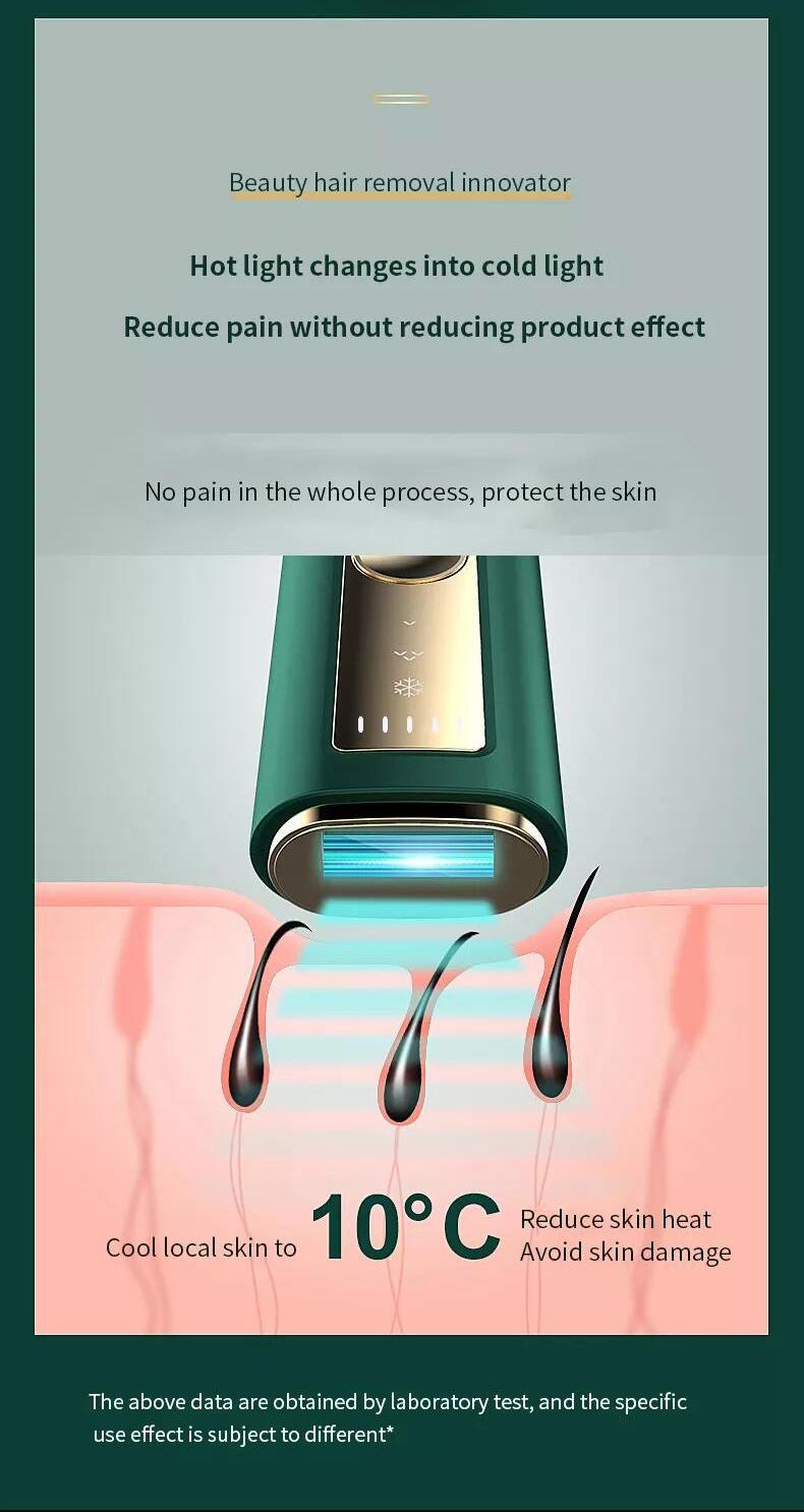Máquina Mini para Uso Doméstico Remoção Permanente de Pelos a Laser IPL Instrumento de Remoção Permanente de Pelos a Laser IPL para Uso Doméstico