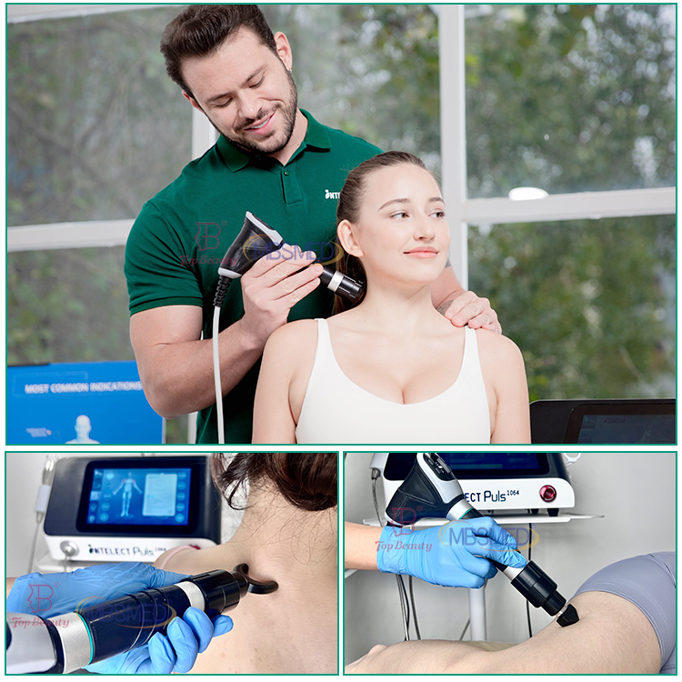 Terapia a Laser de Classe 4 de Onda de Choque Profissional para Terapia de Onda de Choque de Reabilitação Eswt