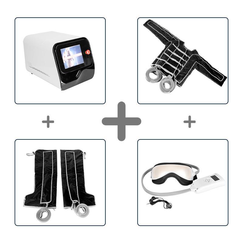 Máquina de Drenagem Linfática Pressoterapia 2 em 1 com 24 bolsas de ar