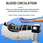 Máquina de Drenagem Linfática Pressoterapia 2 em 1 com 24 bolsas de ar