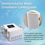 Almofadas de terapia Cryo Ems Placas de resfriamento Estimulação muscular eletrônica Máquina de escultura para emagrecimento corporal