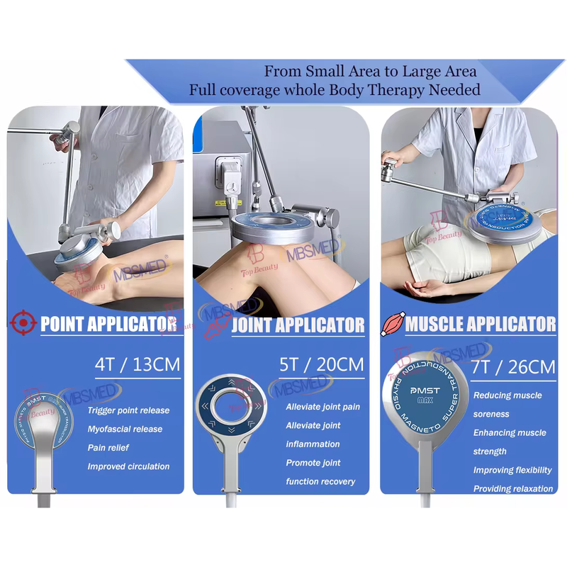Terapia de Transdução Magneto Extracorpórea Certificada CE Aplicação Corporal com Terapia Magnética Fisiológica Pulsada