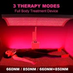 Terapia de luz vermelha infravermelha para todo o corpo 660nm 850nm painel de terapia de luz vermelha com suporte