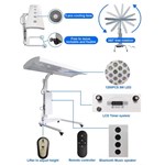 Terapia de luz vermelha infravermelha para todo o corpo 660nm 850nm painel de terapia de luz vermelha com suporte