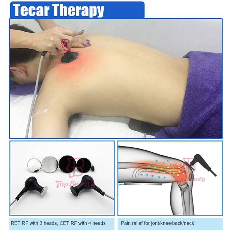 Máquina de Fisioterapia para Alívio da Dor com Tecnologia Tecar Ems de Choque 5 em 1