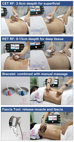 Terapia de Radiofrequência indiba Cet Ret Tecar Indiba 448Khz Máquina de Terapia Tecar