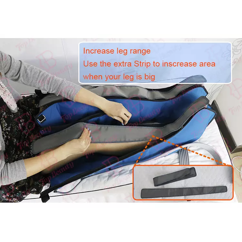 Botas profissionais de pressoterapia para drenagem linfática máquina de massagem