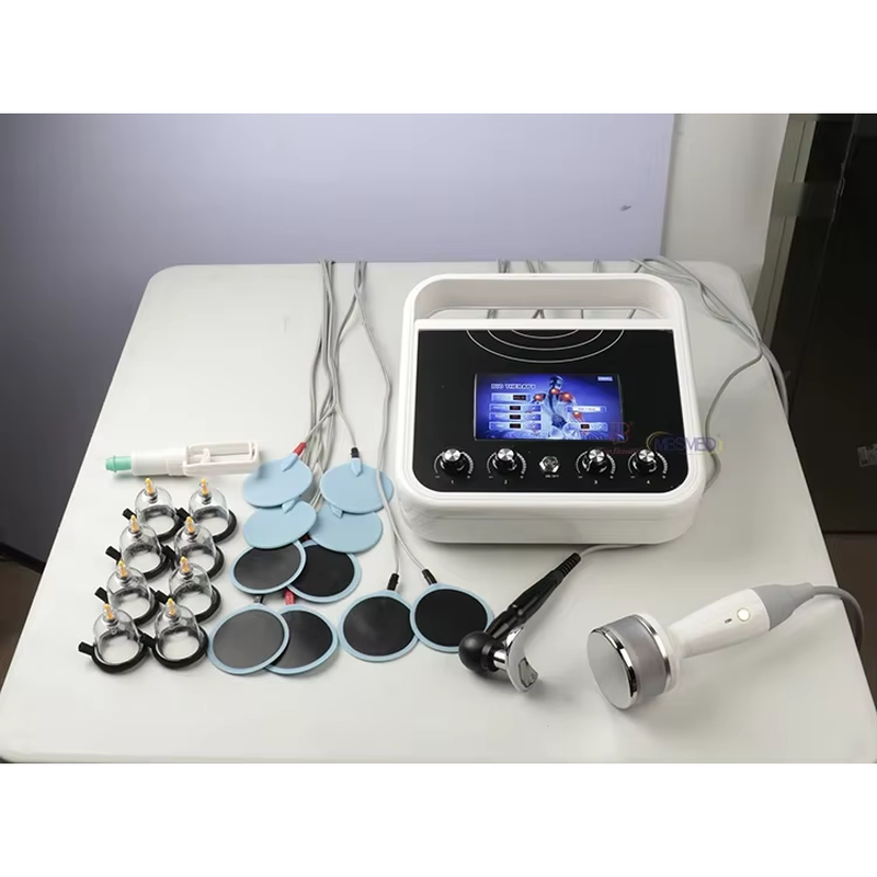 Estimulador Muscular EMS para Redução Corporal Onda Russa Eletroestimulação Terapia a Vácuo de Seios com Ventosa