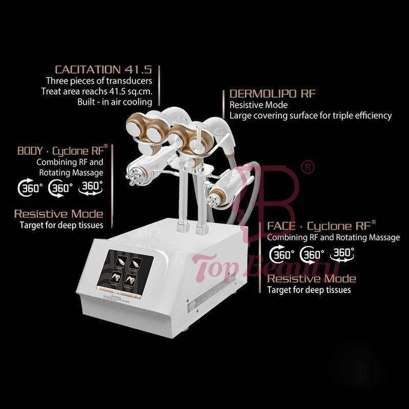 Máquina Profissional de 40k Ultrassom Cavitação RF para Remoção de Rugas Profundas e Redução de Gordura