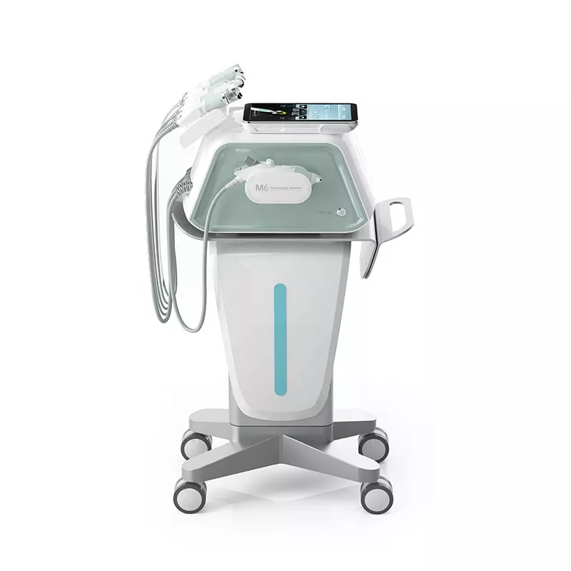 Dispositivo de jato de peeling facial aqua 6 em 1 com limpeza facial a vácuo e hidrodemabrasão para SPA