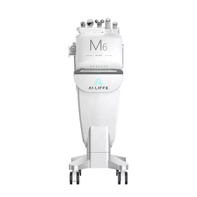 Dispositivo de jato de peeling facial aqua 6 em 1 com limpeza facial a vácuo e hidrodemabrasão para SPA