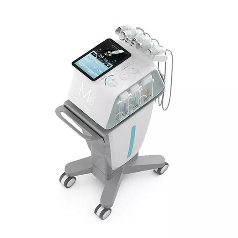 Dispositivo de jato de peeling facial aqua 6 em 1 com limpeza facial a vácuo e hidrodemabrasão para SPA