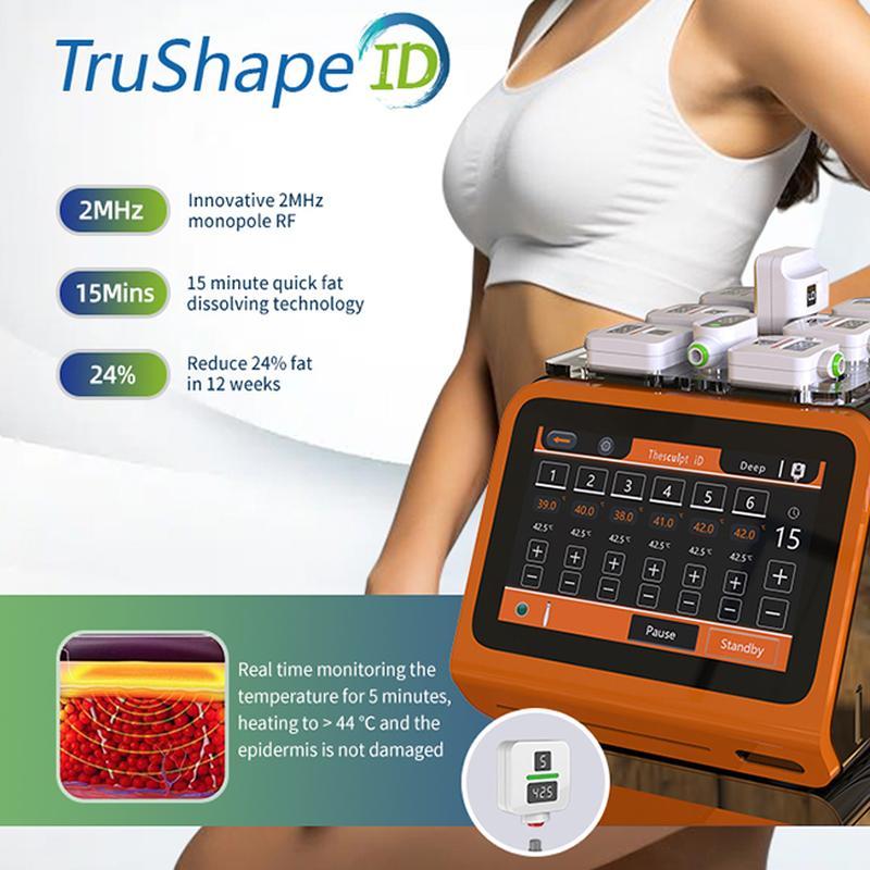 Tratamento Trushape ID Ems Estimulação Elétrica Muscular Escultura Corporal Máquina Emslim