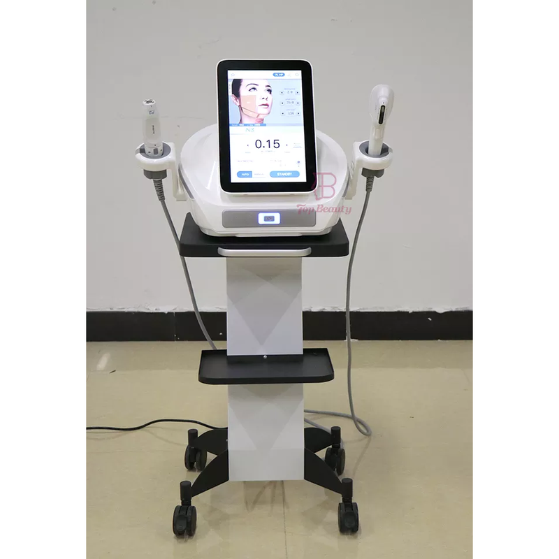 Nova tecnologia HIFU RF Dispositivo de beleza modelador ultrassônico Rf 10 cartuchos para firmeza da pele e melhor removedor de rugas
