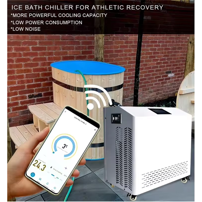 Chiller de Água para Banho de Gelo para Recuperação de Atletas Alívio de Dor Relaxamento Muscular