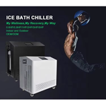 Chiller de Água para Banho de Gelo para Recuperação de Atletas Alívio de Dor Relaxamento Muscular