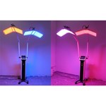 tratamento duplo plano terapia de luz facial com fótons PDT 7 Cores Terapia de Luz Facial LED Dispositivo de Beleza
