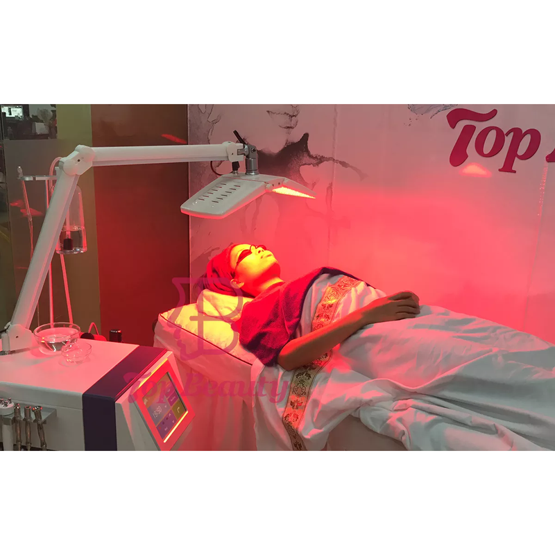 6 em 1 Terapia Facial Portátil com Luz de Fóton PDT 6 Cores LED Luz Facial PDT RF Aparelho de Hidrofacial para Rejuvenescimento da Pele
