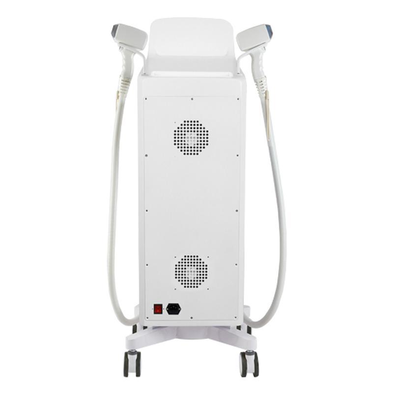 Máquina de beleza para tratamento de remoção de pelos a laser de diodo de 808Nm com 3 comprimentos de onda e alças duplas