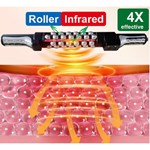 Dispositivo de massagem com rolo de terapia infravermelha para uso em salão profissional