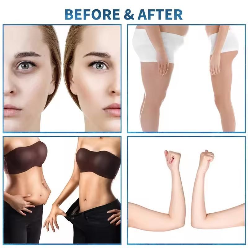 Redução de celulite Contorno corporal Drenagem linfática Rotação de 360 graus Emagrecimento Massagem com rolo de esfera interna 6D