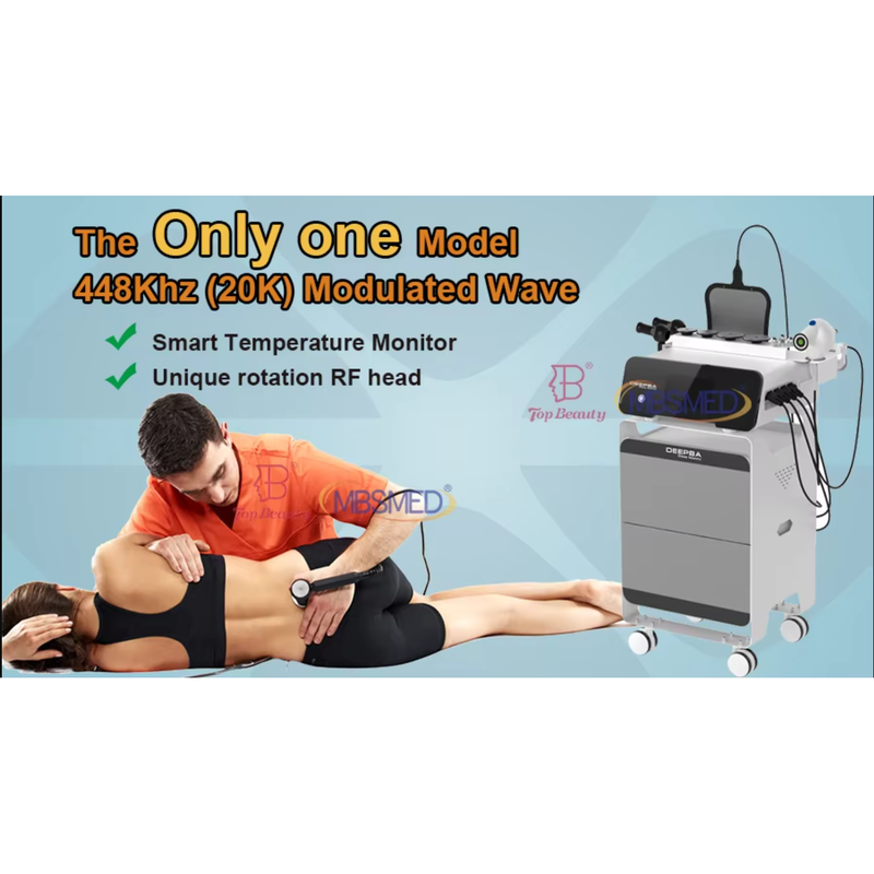 Máquina de rolo de alívio de dor terapia rf cet ret Indiba Physiotherapy 448khz Tecar