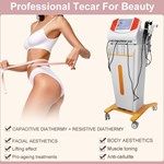 Máquina de Fisioterapia Corporal Escultura Estimulador Muscular Eletro Radiofrequência Indiba para alívio da dor Terapia de 448KHZ Indiba Tecar
