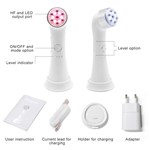 Produtos de Cuidados Pessoais de Beleza 3 em 1 dispositivo de Vibração LED RF de Cuidados com a Pele do Rosto Equipamento de Beleza Facial