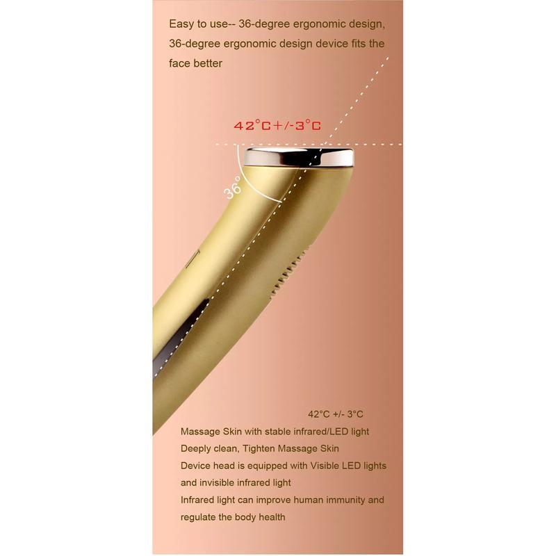Aparelho de beleza para cuidados com a pele facial com levantamento e firmeza da pele por fótons para cuidados com a pele com led