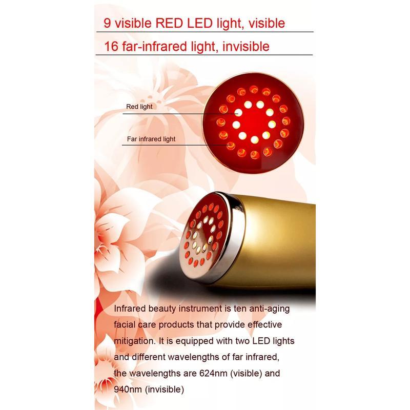 Aparelho de beleza para cuidados com a pele facial com levantamento e firmeza da pele por fótons para cuidados com a pele com led