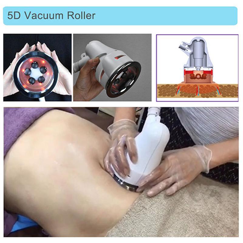 Máquina de redução de celulite com rolo infravermelho a vácuo 5D
