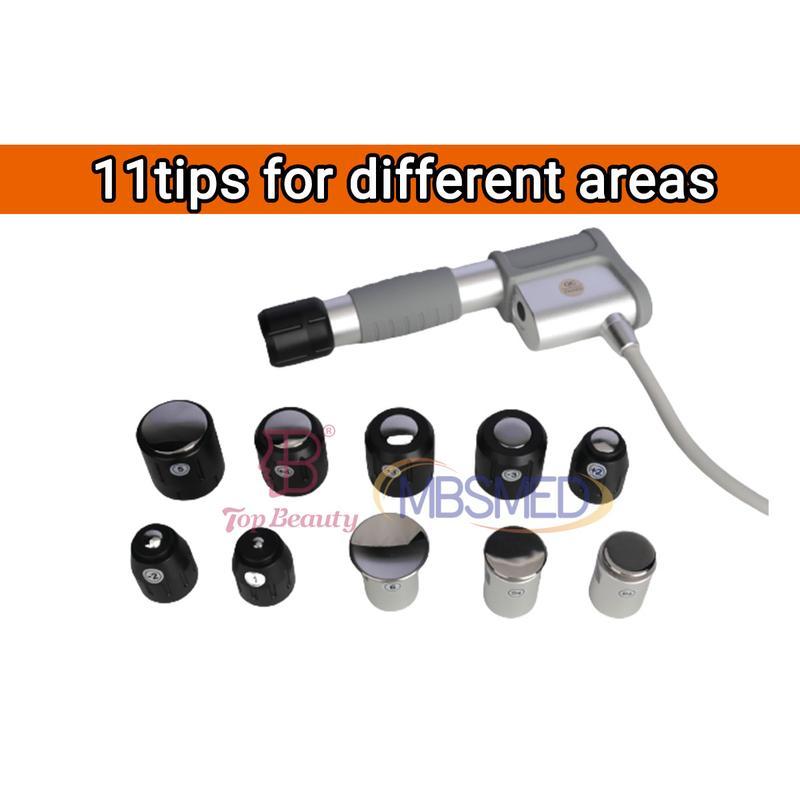 Máquina de Terapia por Ondas de Choque para DE e Alívio da Dor ESWT Máquina de Terapia por Ondas de Choque para Dor nas Costas, Cintura e Pernas